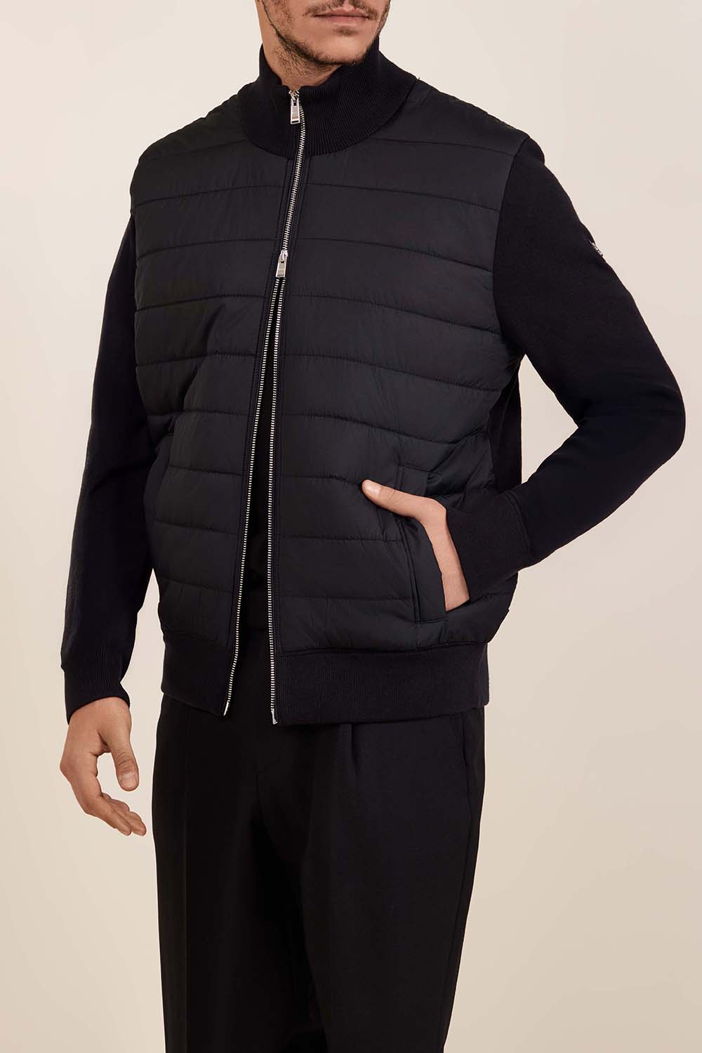 תמונת דוגמן קידמית של ז'קט צמר