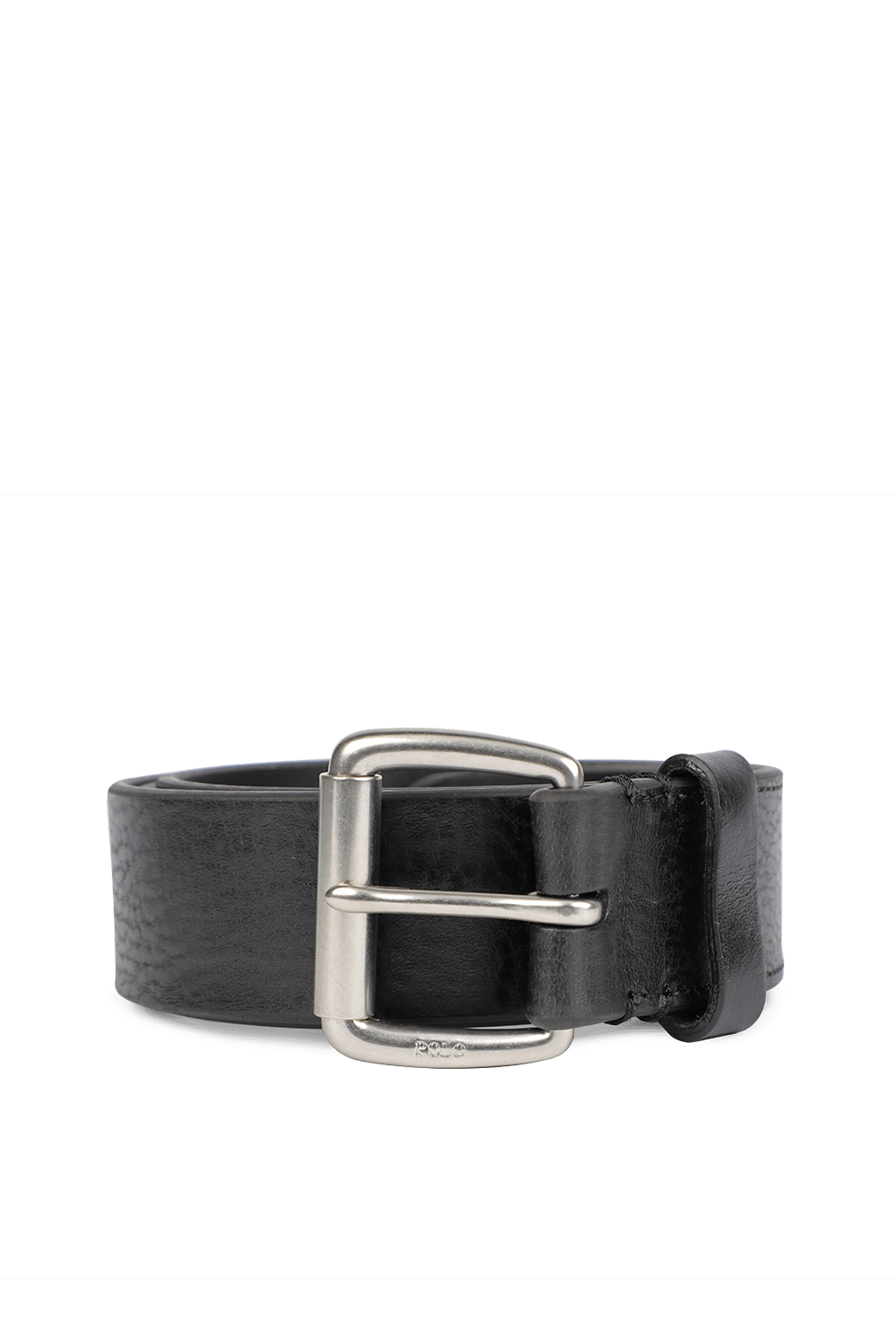 תמונה קידמית של Polo Player Leather Belt in Black