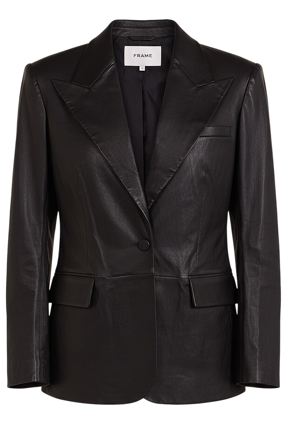 תמונה קידמית של ז'קט עור