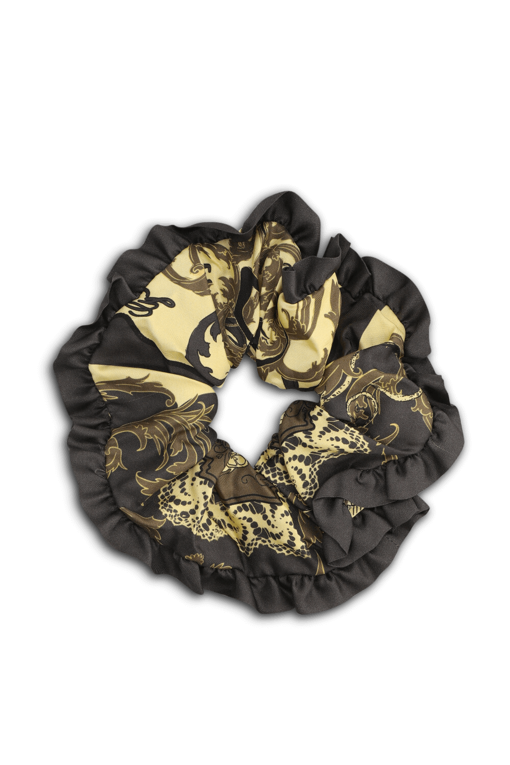 תמונה קידמית של גומיית סקראנצ'י לשיער