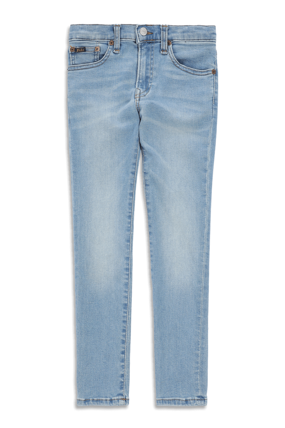 גילאי 5-7 מכנסי ג'ינס בשטיפה כחולה בהירה POLO RALPH LAUREN KIDS