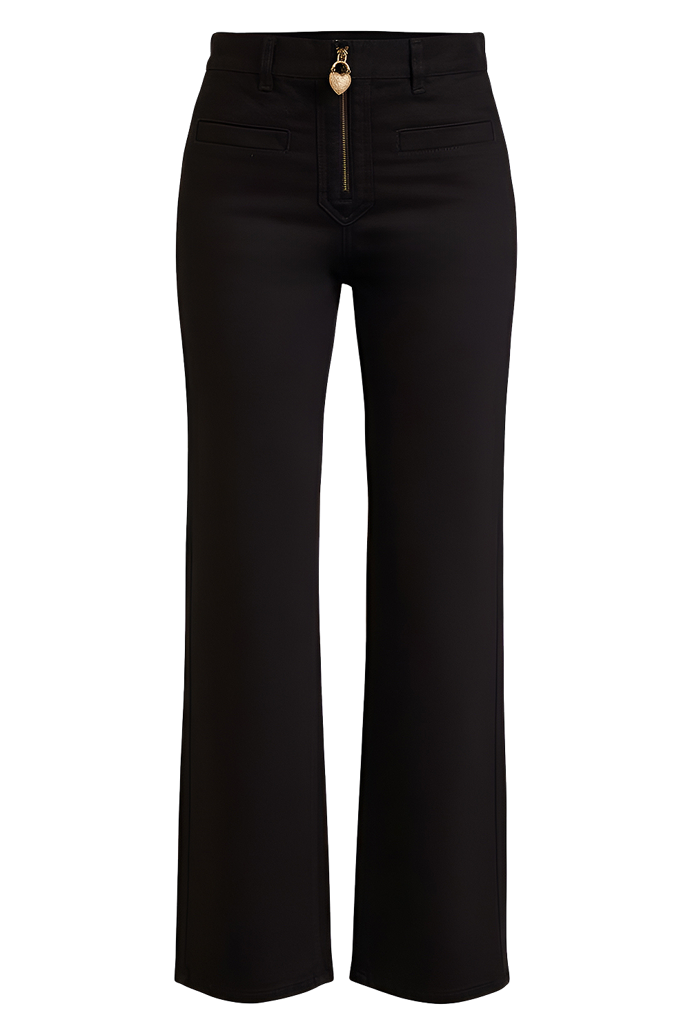 תמונה קידמית של מכנסי ג'ינס בגזרה מתרחבת