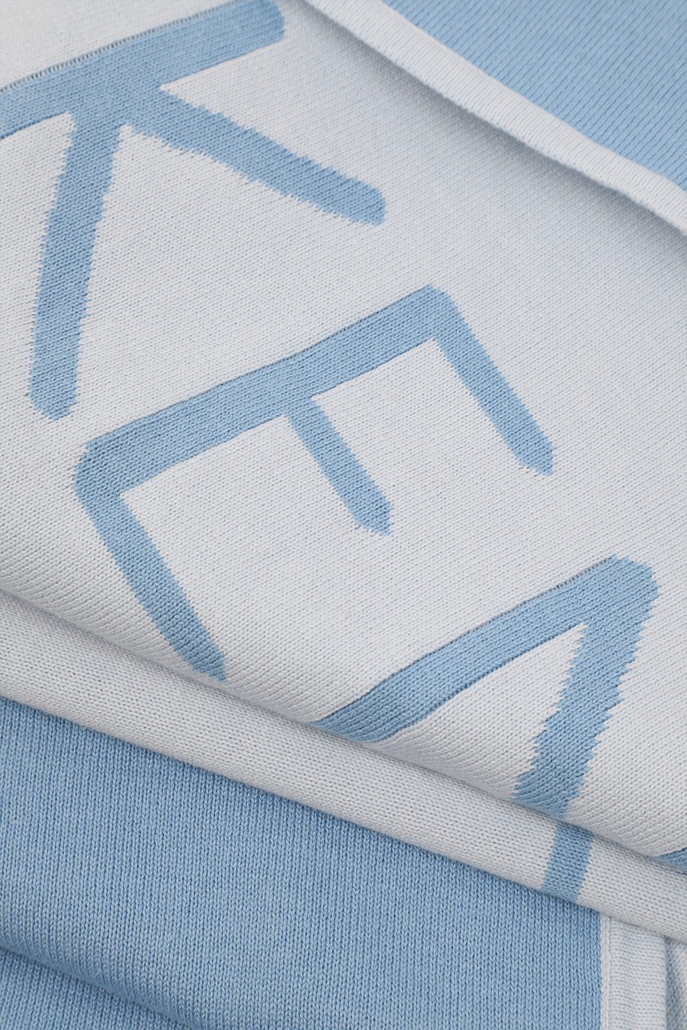 תמונה אחורית של שמיכה לתינוקות מכותנה