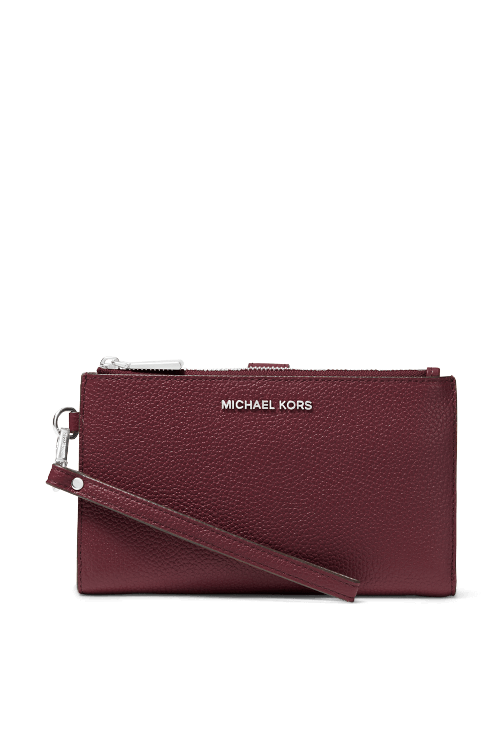 תמונה קידמית של ארנק סמארטפון מעור מגורען