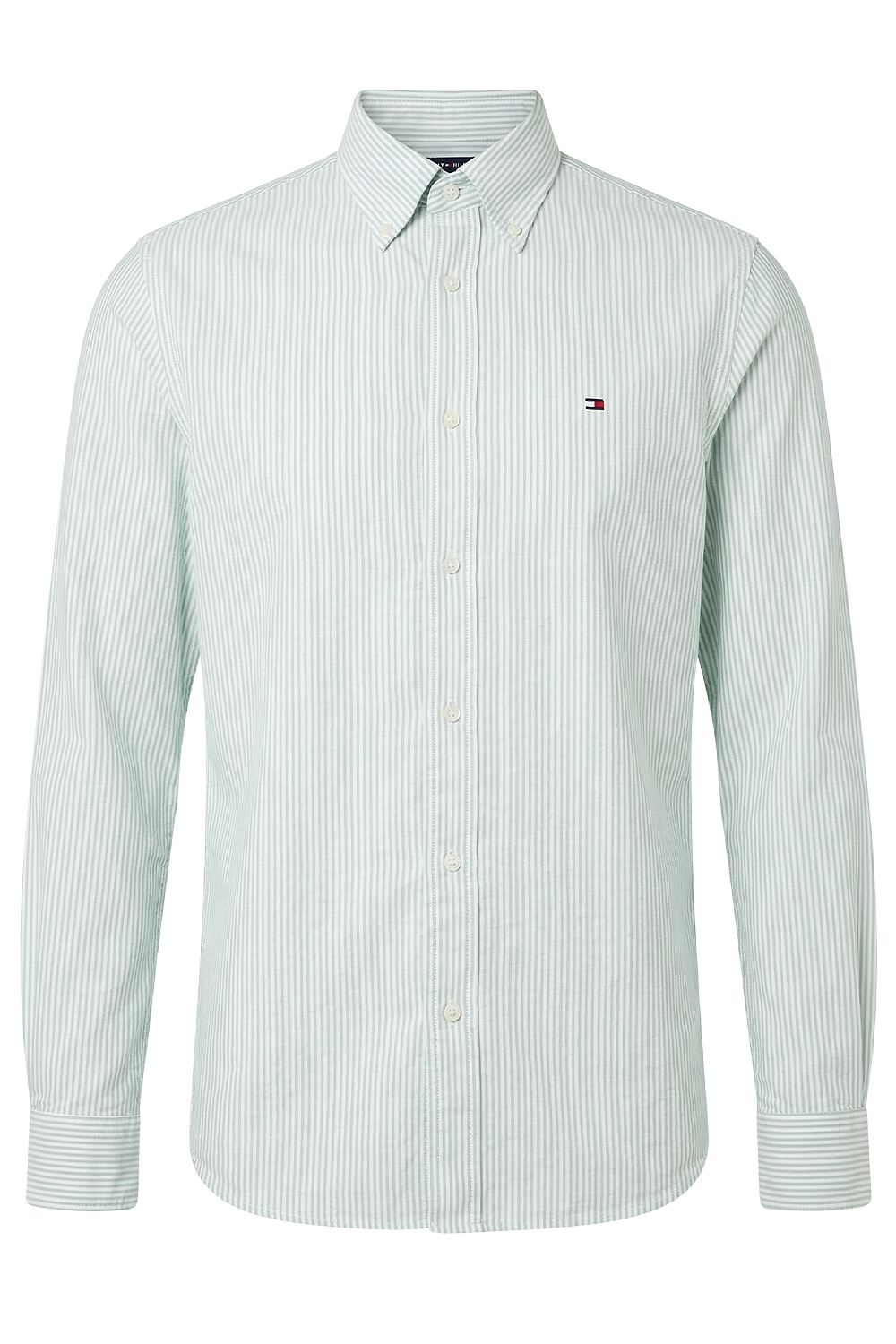 תמונה קידמית של חולצת כפתורים אוקספורד