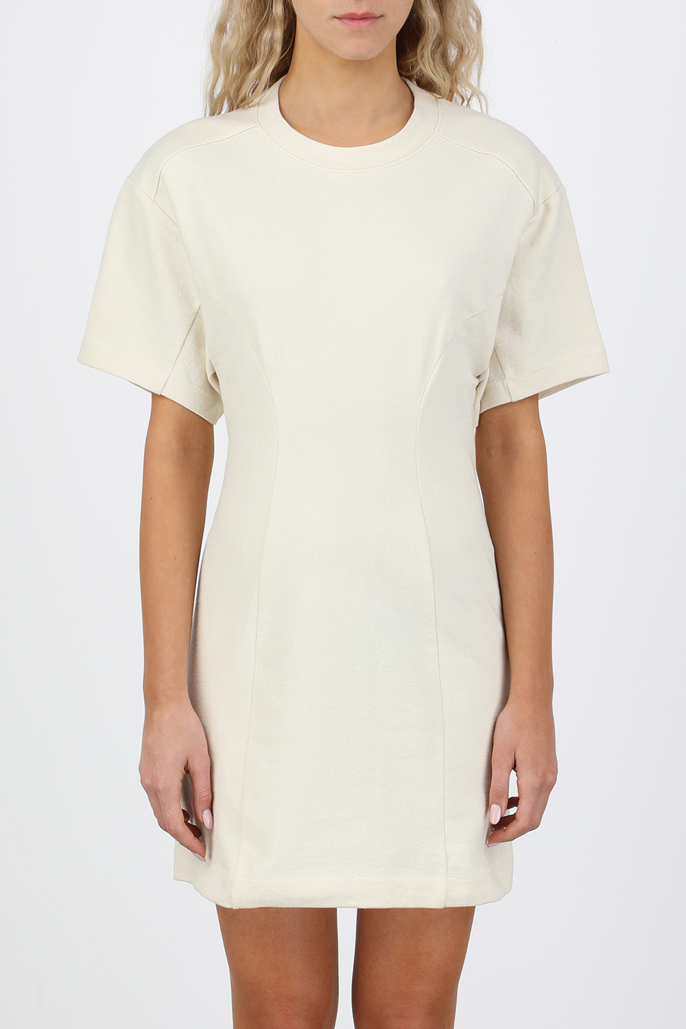 תמונת דוגמן קידמית של Lilith Mini Dress in Ivory