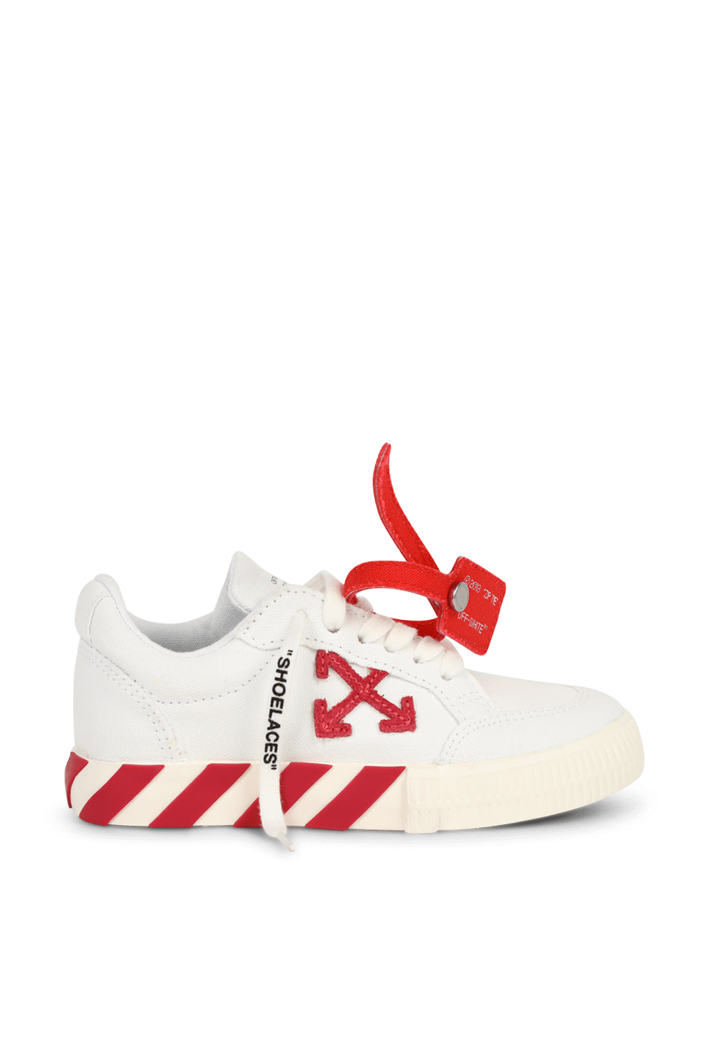 מידות 24-32 נעלי סניקרס וולקונאייזד בלבן ואדום OFF WHITE KIDS