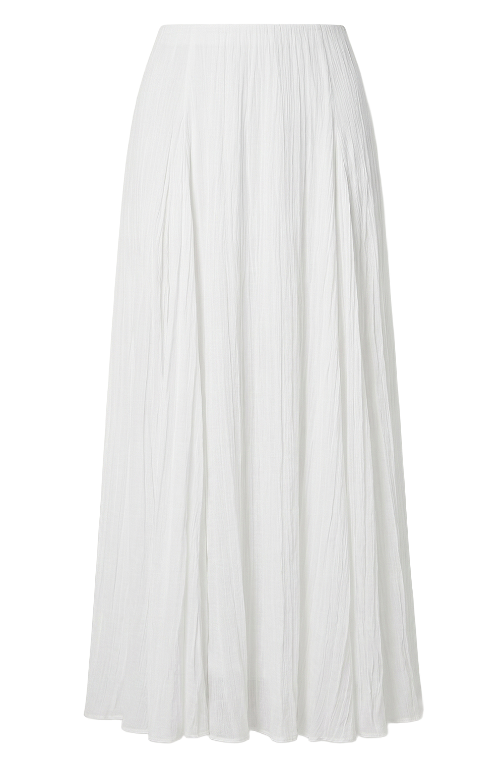 תמונה קידמית של חצאית מקסי פליסה