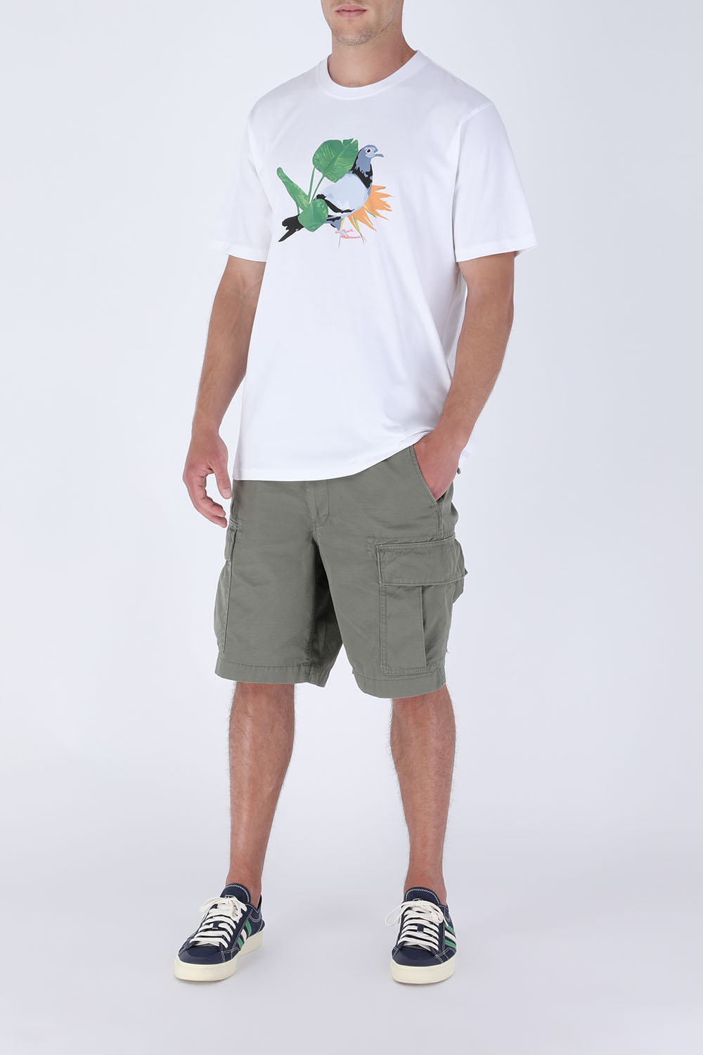 תמונת דוגמן קידמית של Wales Bonner Nizza Lo Shoes in Indigo