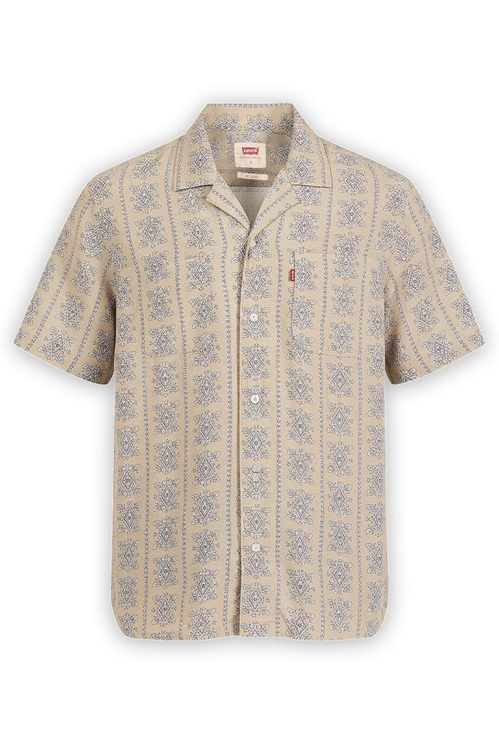 תמונה קידמית של חולצת כפתורים