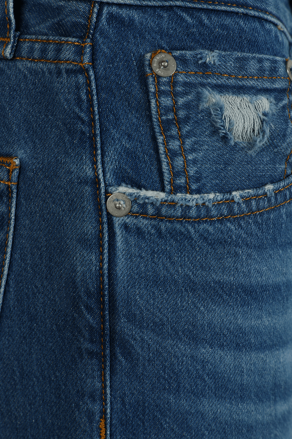 תמונה אחורית של מכנסי ג'ינס פיפר בגזרה ישרה