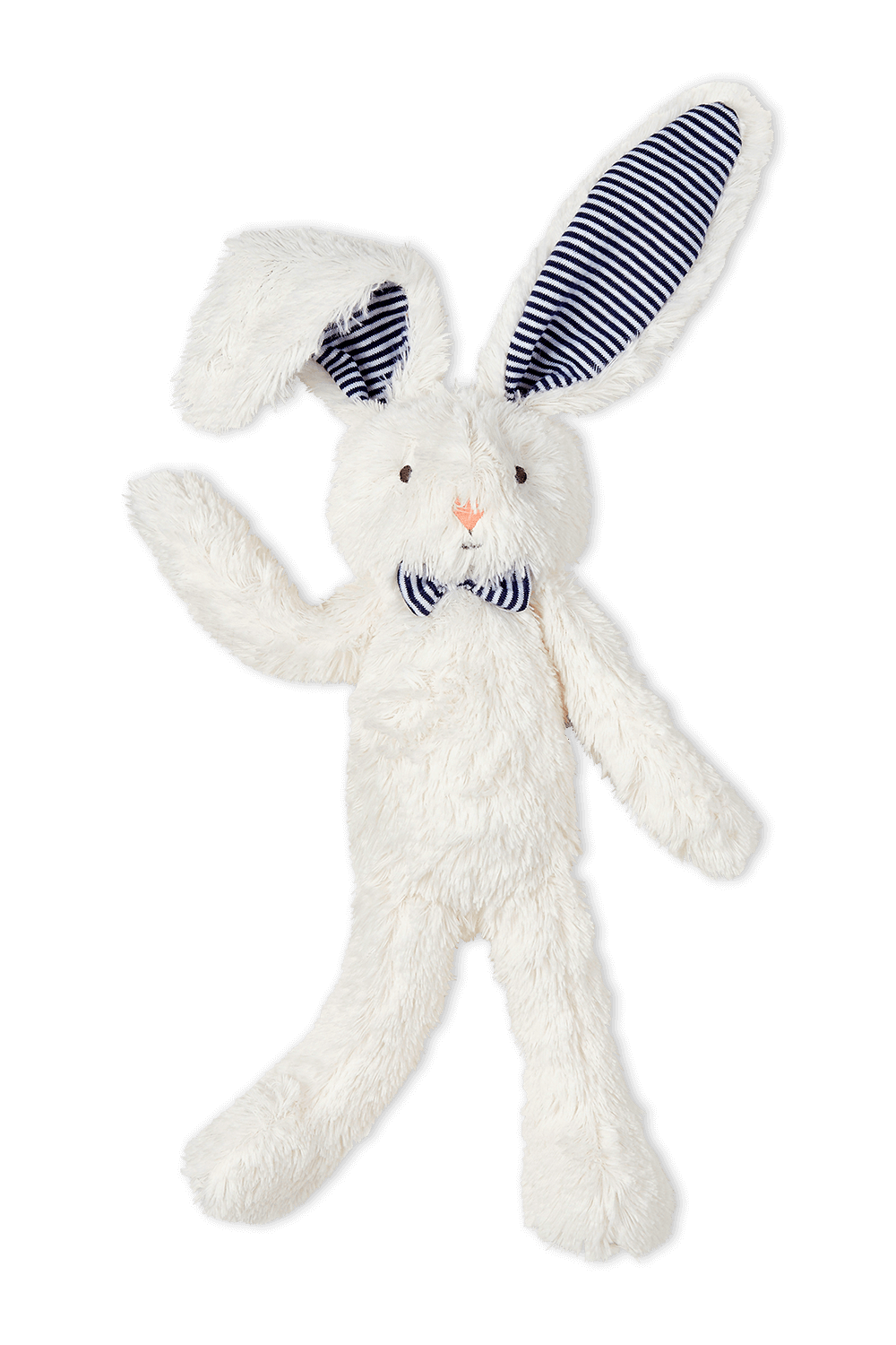 בובת ארנב בלבן עם אוזניים כחולות PETIT BATEAU