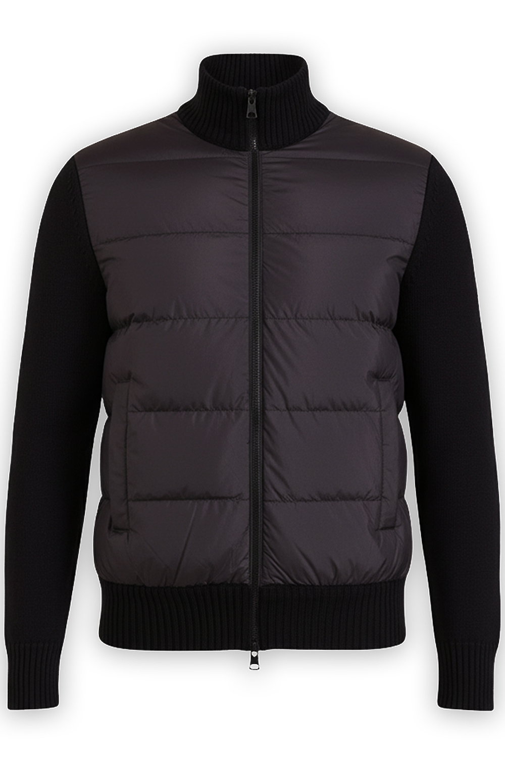 תמונה קידמית של קרדיגן ריב מרופד