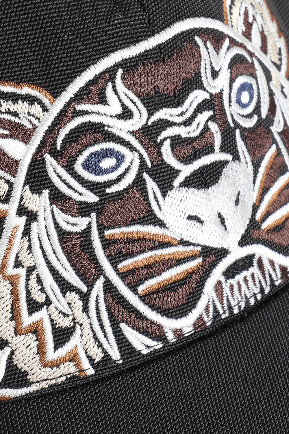 כובע שחור עם רקמת נמר image number null KENZO