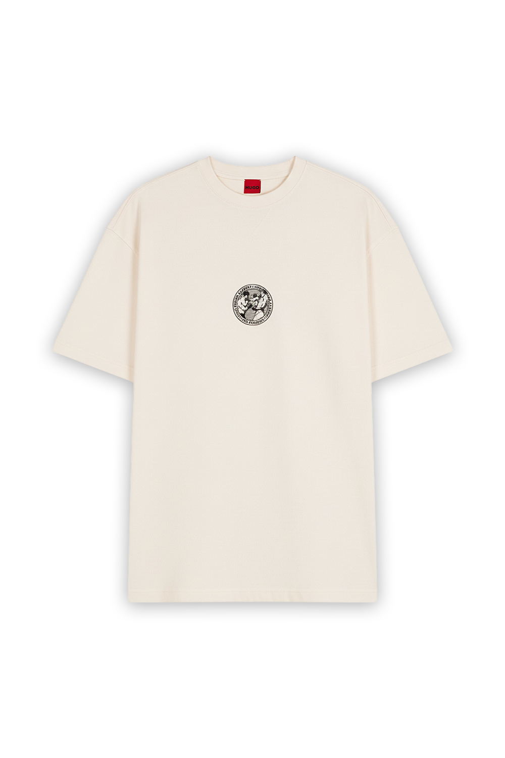 תמונה קידמית של חולצת טי אוברסייז