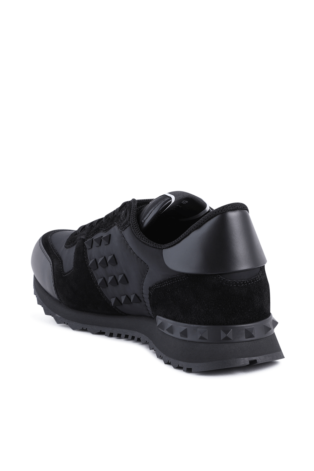 black trainers with studs