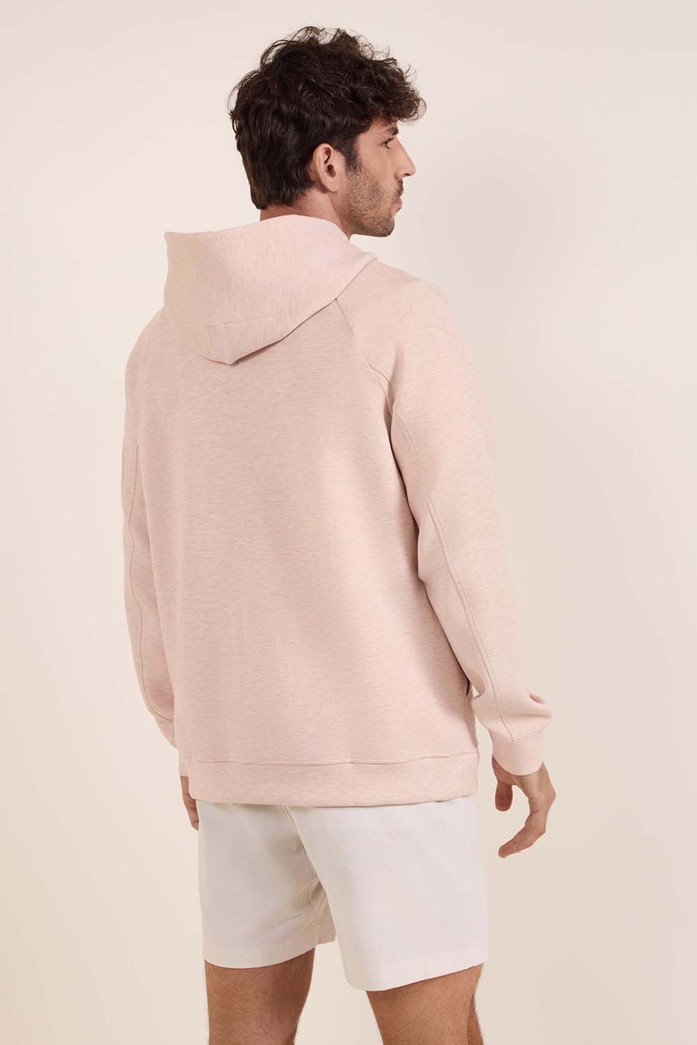 תמונת דוגמן אחורית של Smooth Spacer Pullover Hoodie