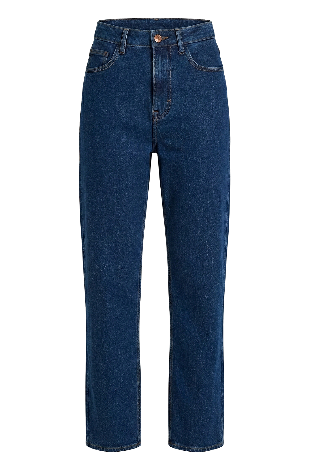 תמונה קידמית של מכנסי ג'ינס בגזרה ישרה