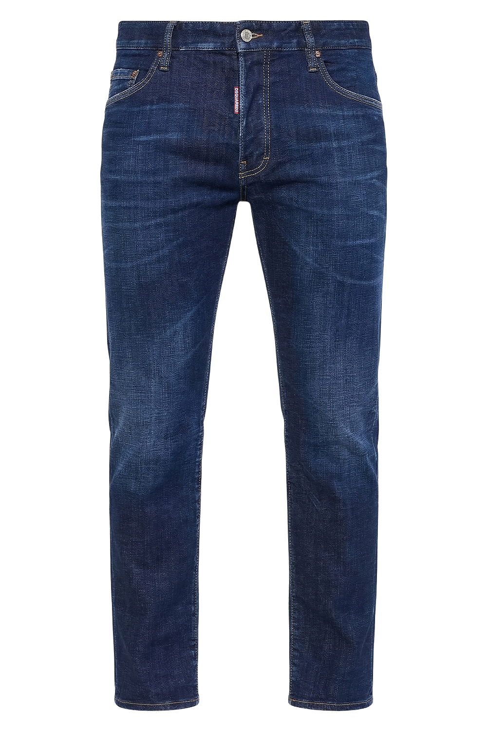 תמונה קידמית של מכנסי ג'ינס בגזרת קרוט