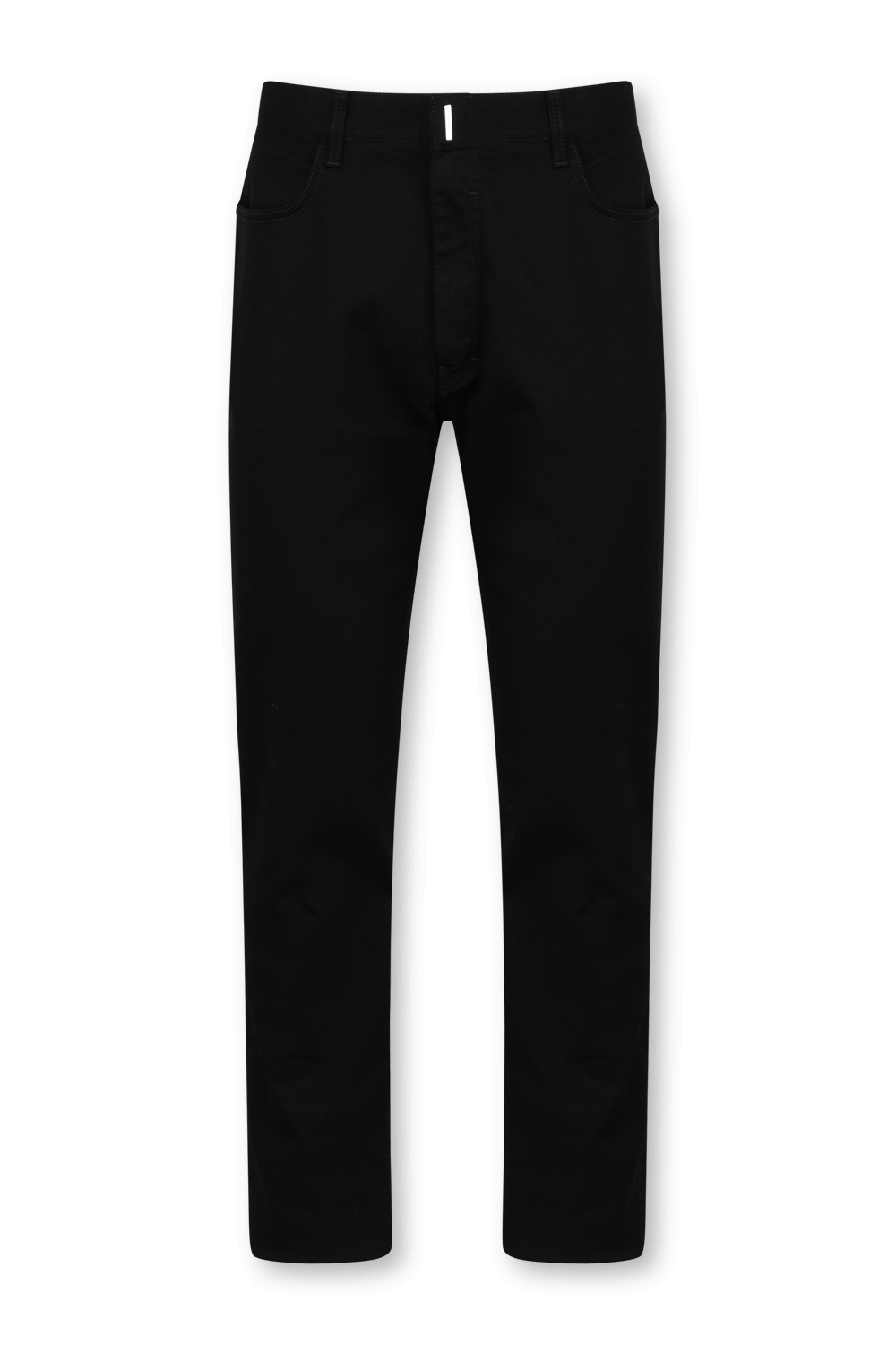 מכנסי ג'ינס סלים שחורים עם אבזם מטאלי ממותג GIVENCHY