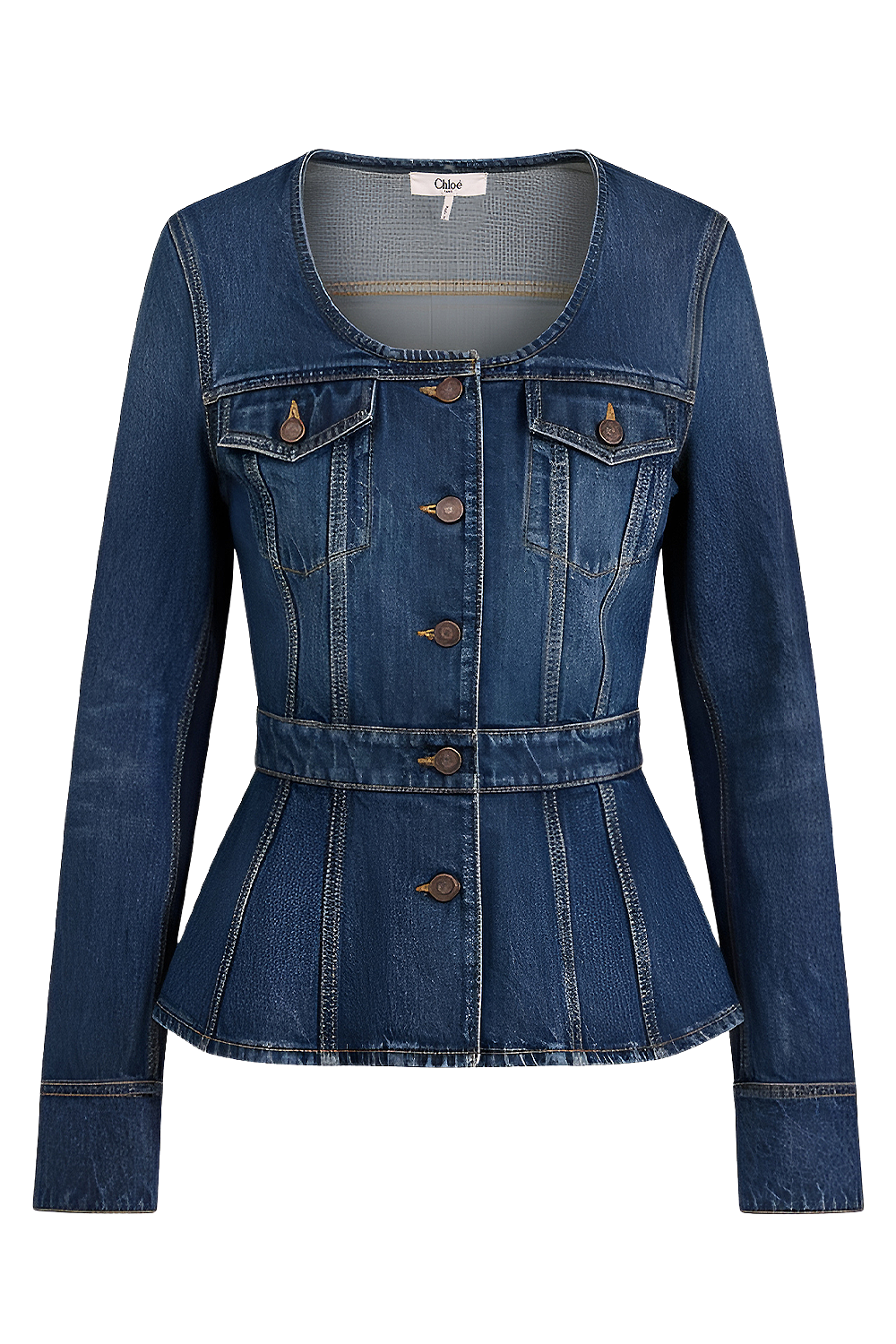 תמונה קידמית של ז'קט ג'ינס