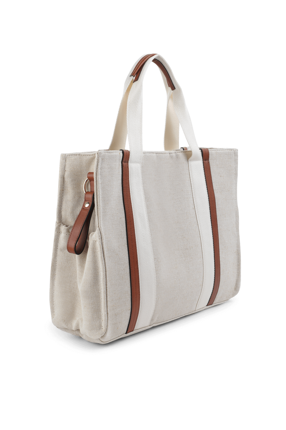 תמונה אחורית של תיק החתלה מכותנה