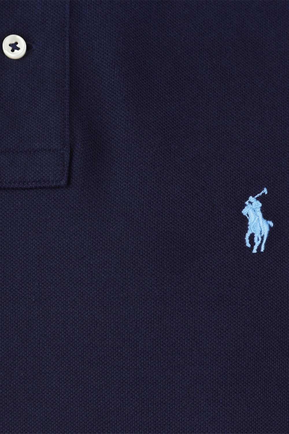 תמונה אחורית של Slim Fit Polo Shirt in Newport Navy