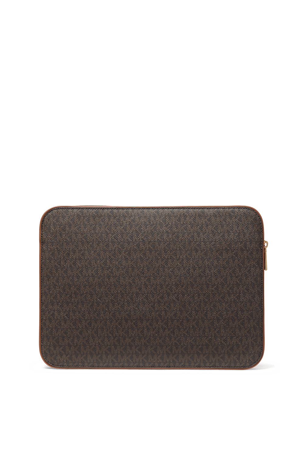 תמונת תקריב של Jet Set Logo Stripe 15 Inch Laptop Case in Brown