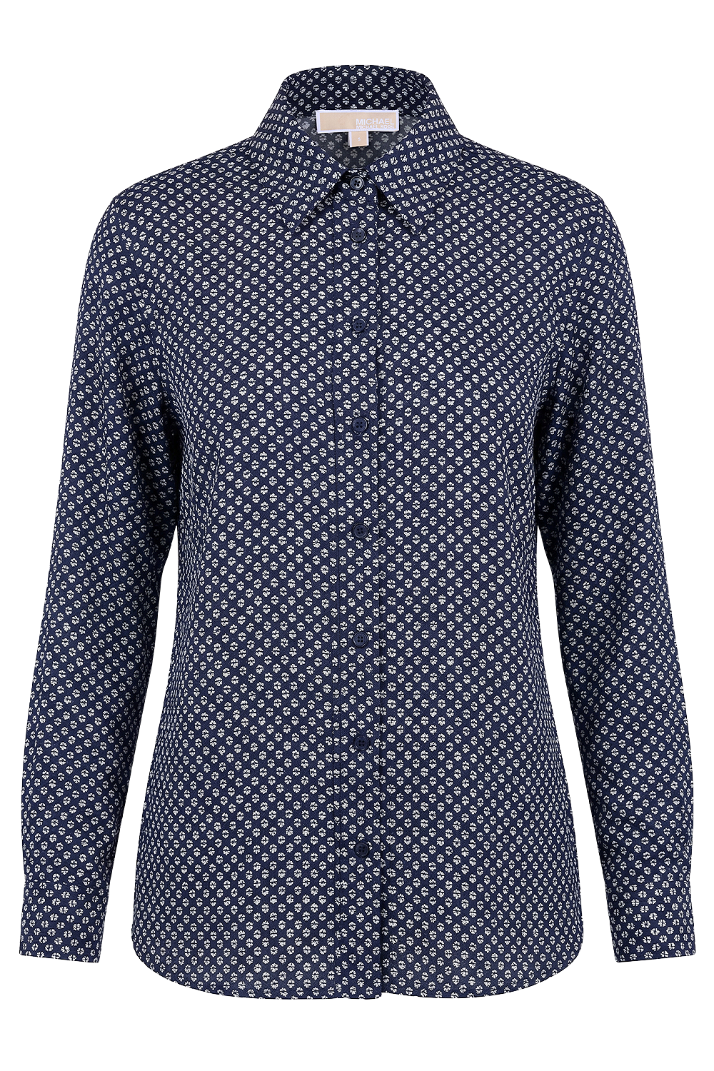 תמונה קידמית של חולצת כפתורים סאטן