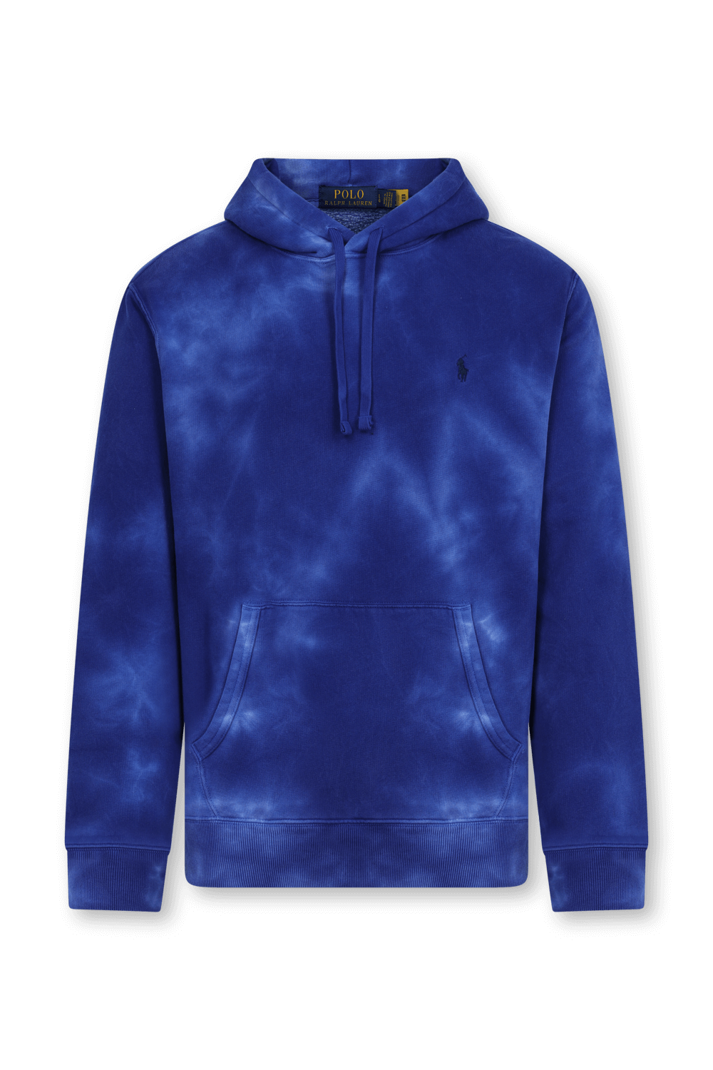 תמונה קידמית של סווטשירט קפוצ'ון עם הדפס טאי-דאי