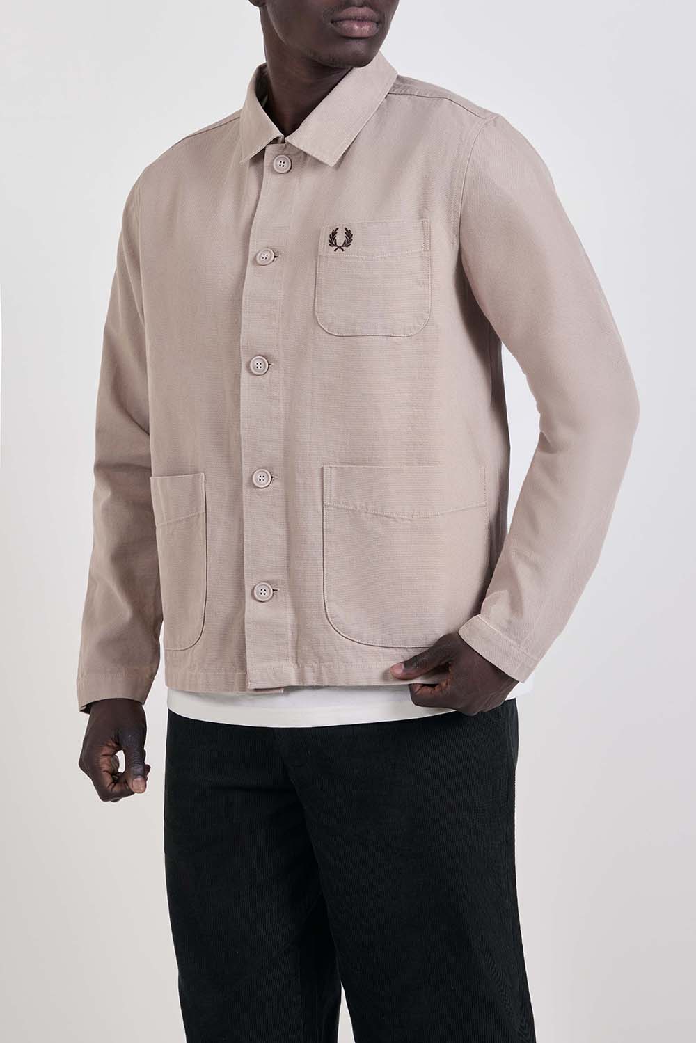 תמונת דוגמן קידמית של חולצת ז'קט אוברסייז