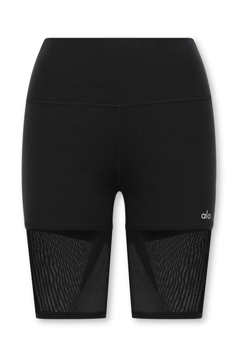 תמונה קידמית של High - Waist Lavish Shorts in Black