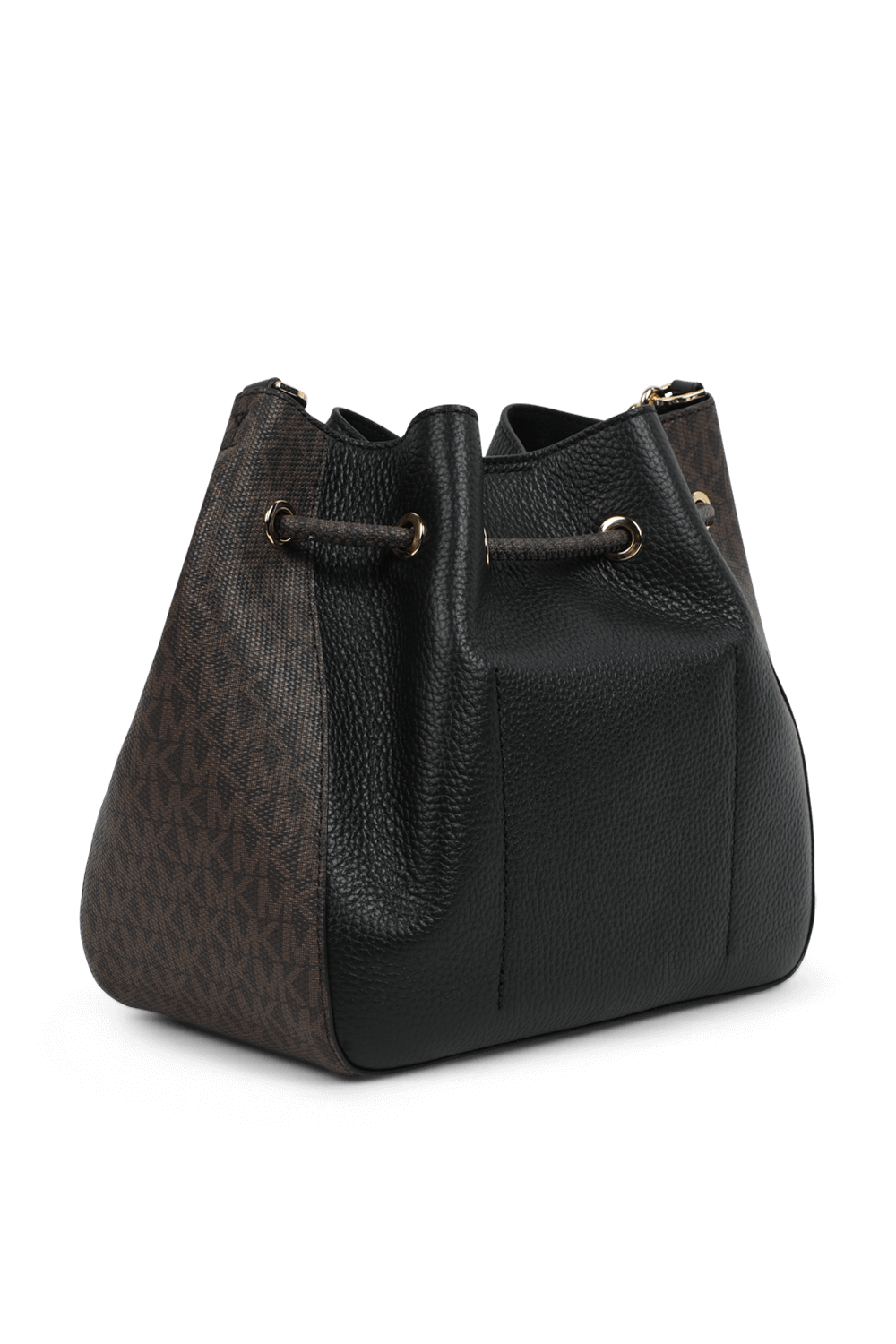 תמונה אחורית של תיק באקט מעור מגורען בגוון שחור