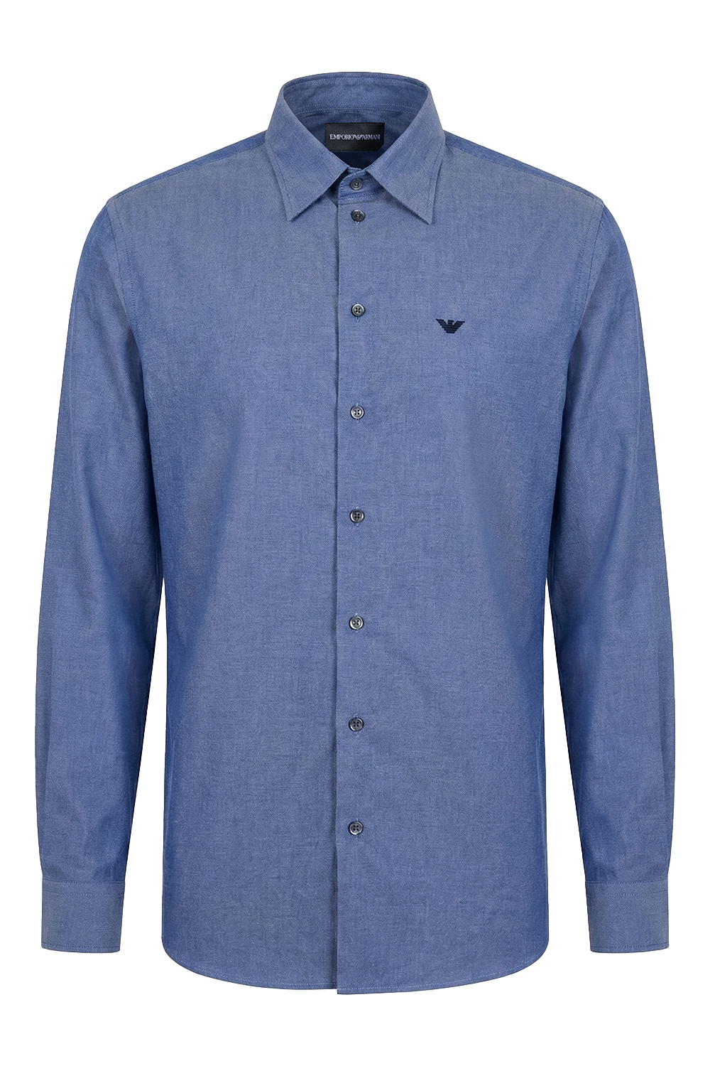 תמונה קידמית של חולצת כפתורים ארוכה