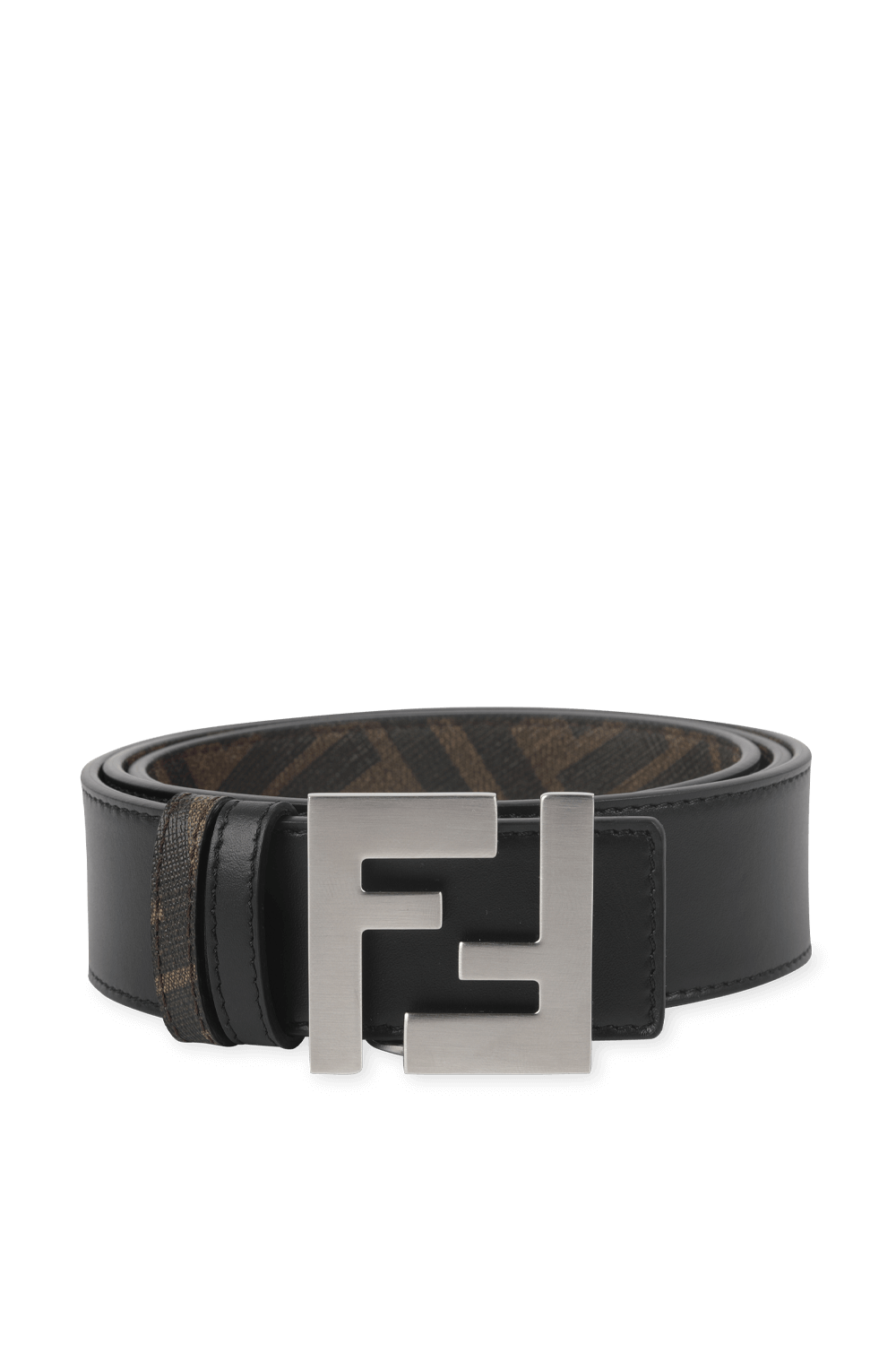 Reverisble Leather Belt in Brown FENDI