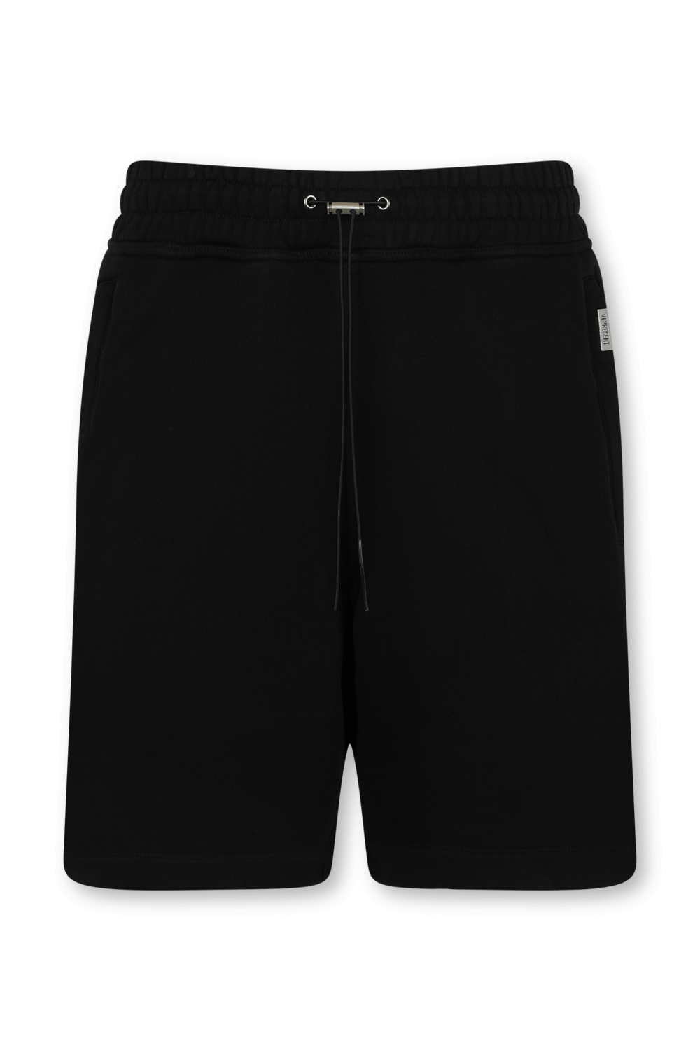 תמונה קידמית של מכנסי ג'וג קצרים שחורים