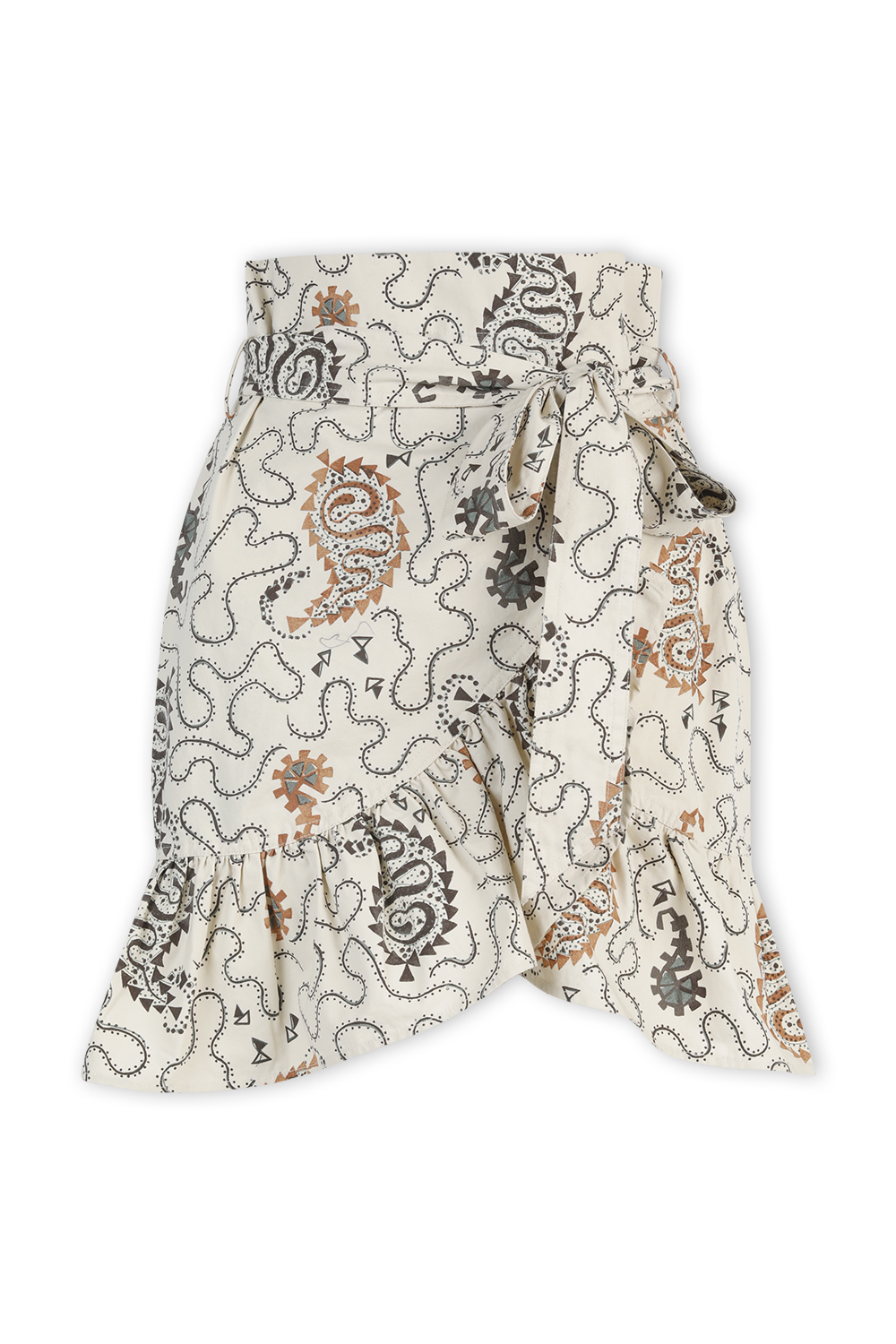 חצאית מיני מעטפה עם הדפס פייזלי ISABEL MARANT