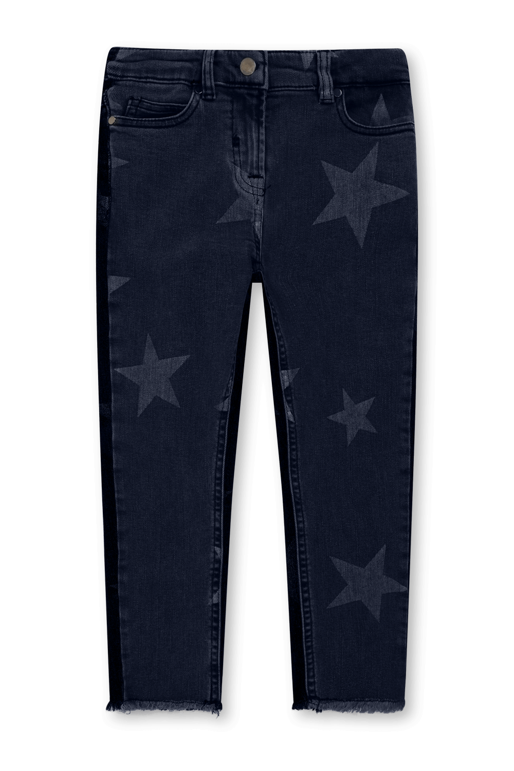 תמונה קידמית של גילאי 2-14 מכנסי ג'ינס עם כוכבים