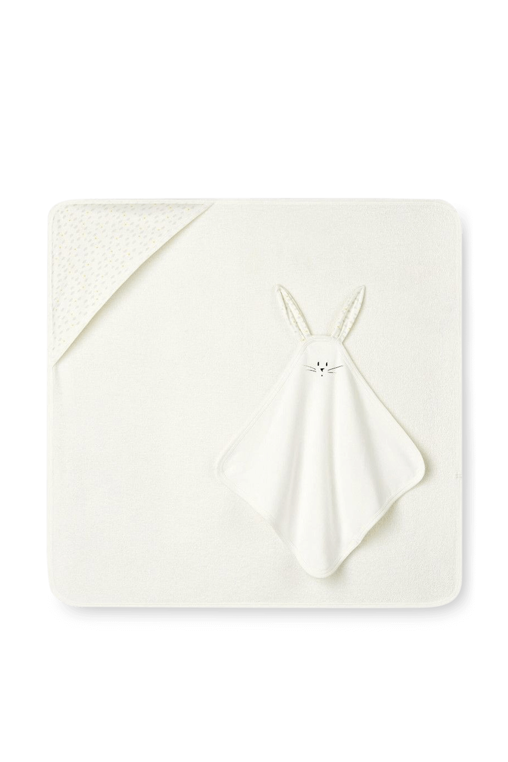 תמונה קידמית של מארז מגבת ובובה תואמים