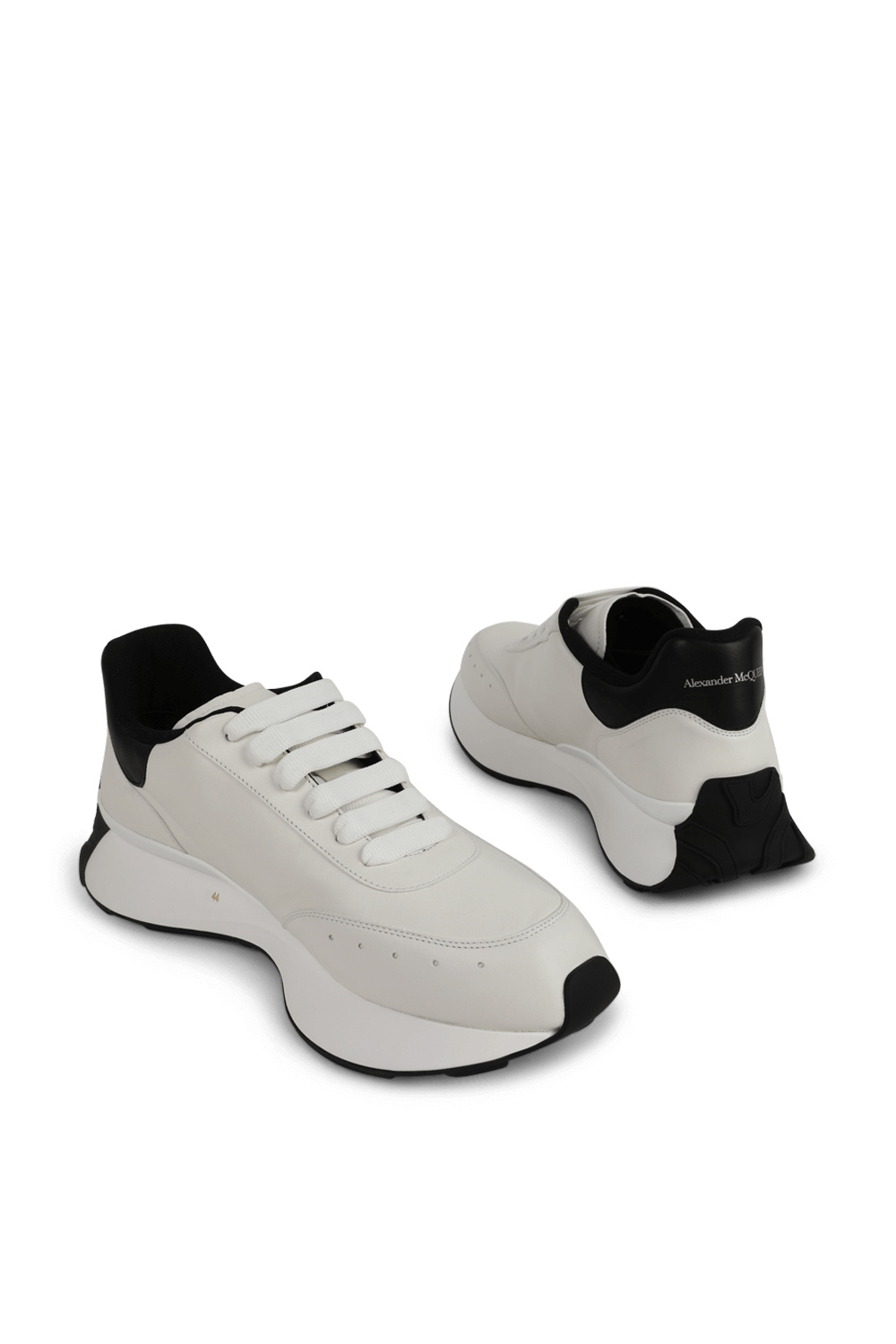 נעלי ספורט מעור עם הדפס לוגומאני ALEXANDER MCQUEEN