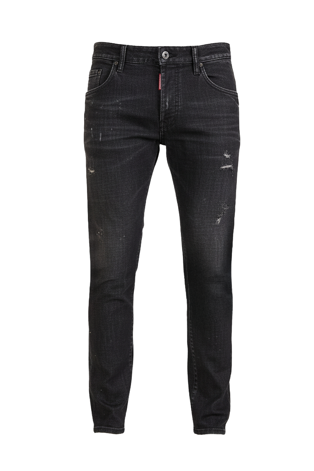 תמונה קידמית של מכנסי ג'ינס סלים