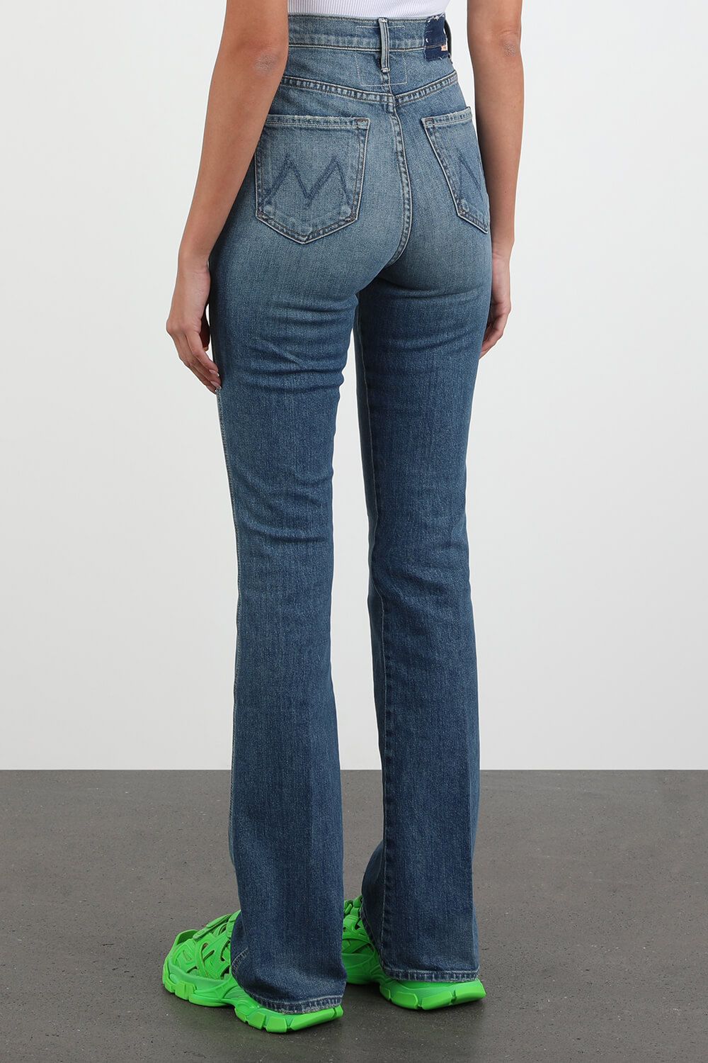 The Smokin High Waisted Jeans in Light Wash MOTHER