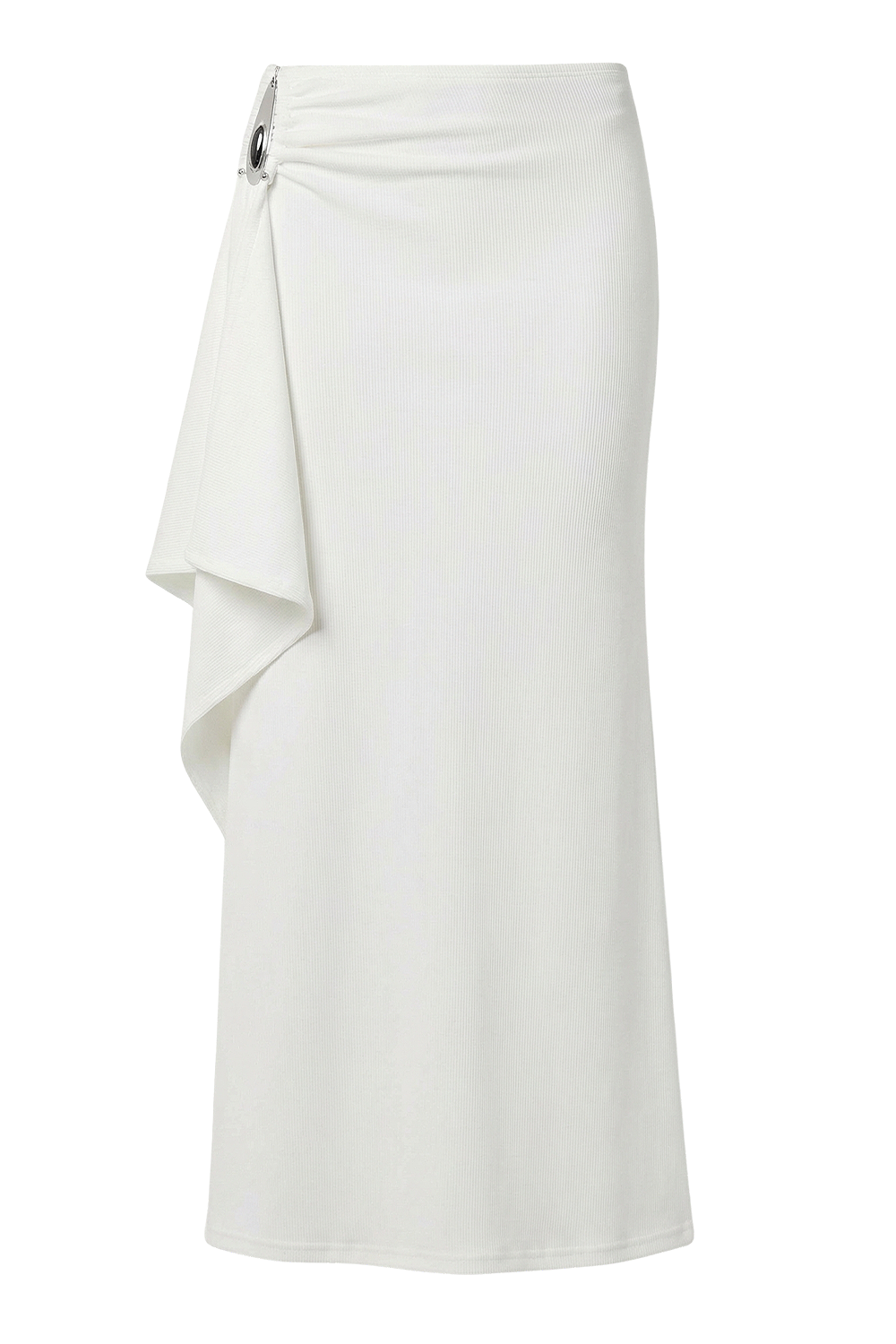 תמונה קידמית של חצאית א-סימטרית קריסטל