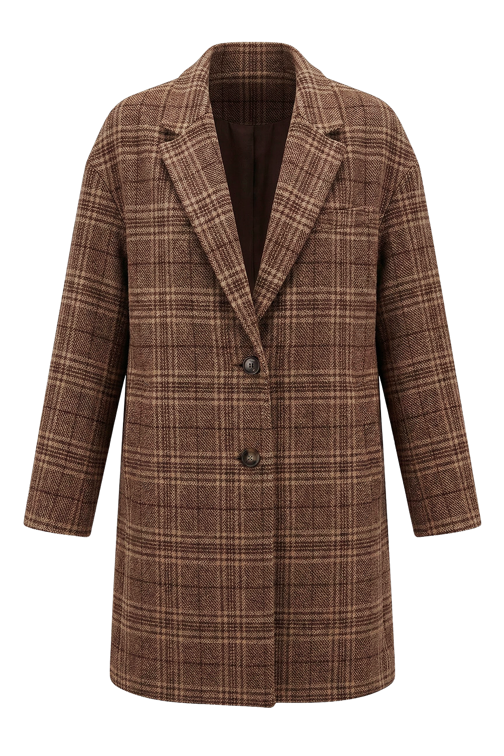 תמונה קידמית של מעיל צמר