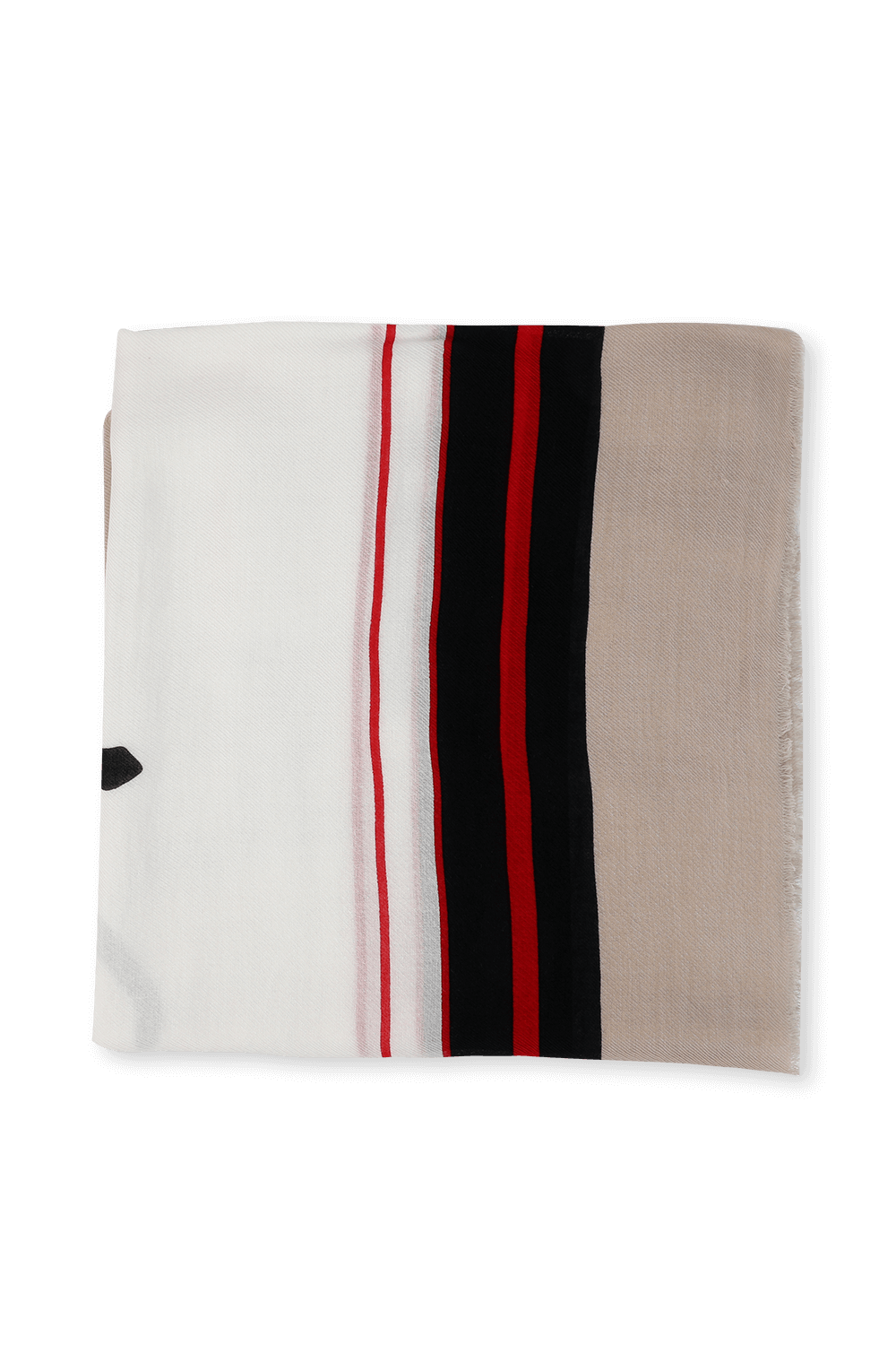 Signature Scarf in Beige Red and White image number null TOMMY HILFIGER