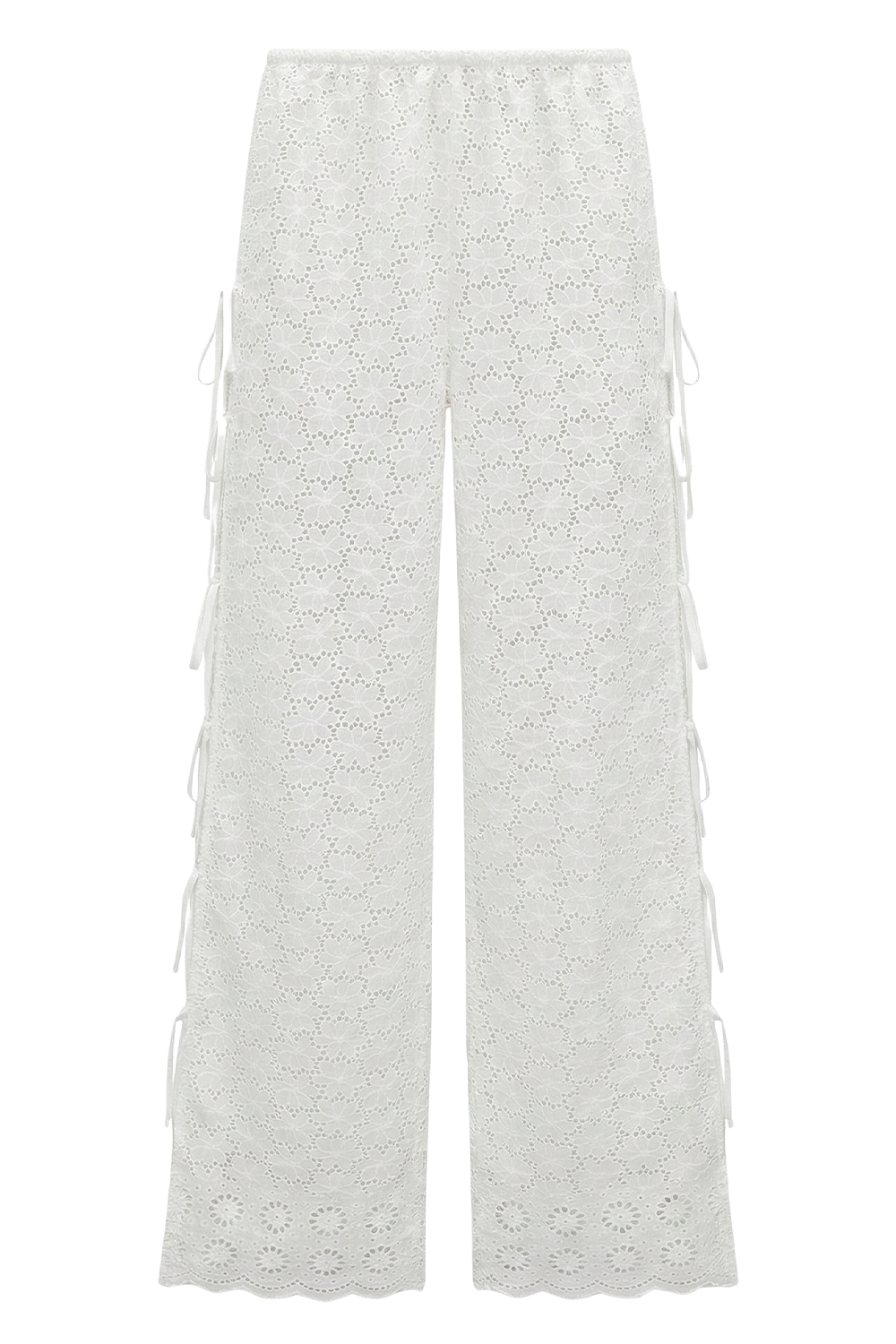 תמונה אחורית של מכנסיים בגזרה משוחררת