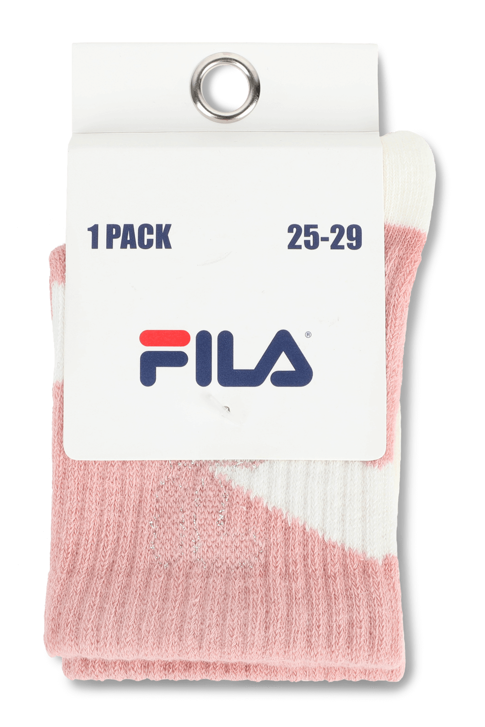 תמונה קידמית של מידות 25-39 גרביים קלאסיות בגווני ורוד ולבן