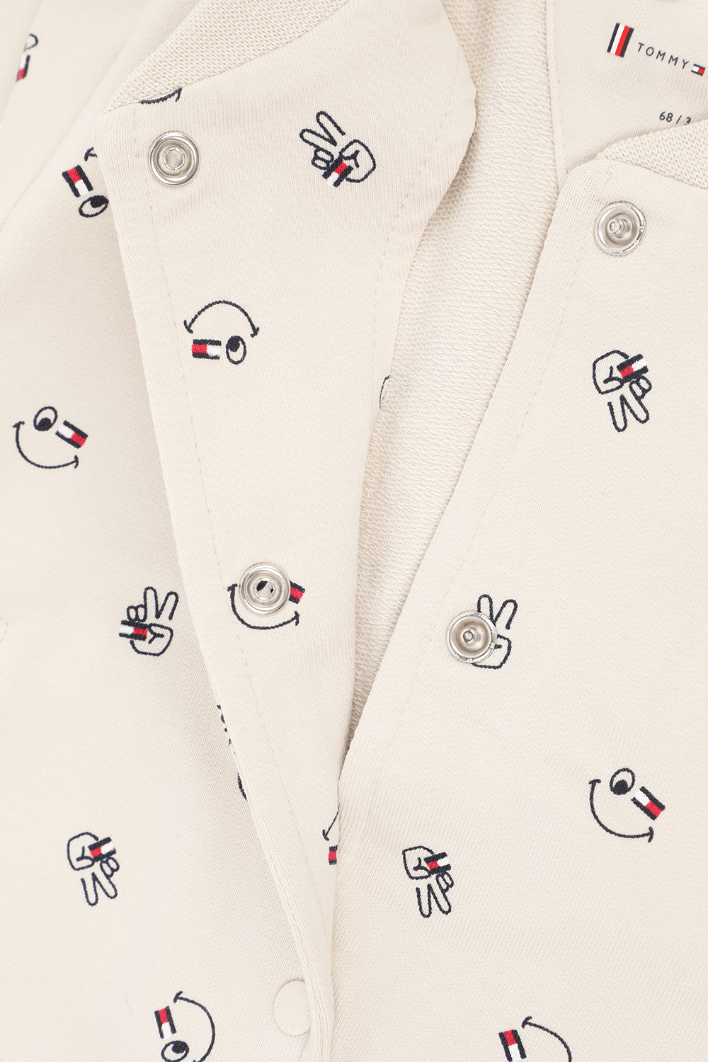 תמונת פנים של גילאי 6-24 חודשים מארז תינוקות סמיילי הכולל מכנסיים וקרדיגן בוון אוף וויט