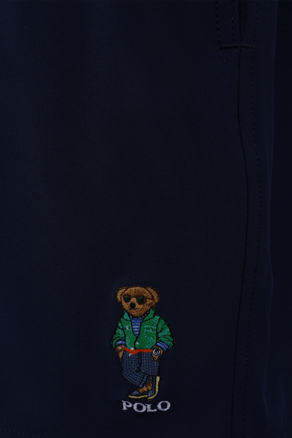 בגד ים קצר כחול עם לוגו דובי POLO RALPH LAUREN