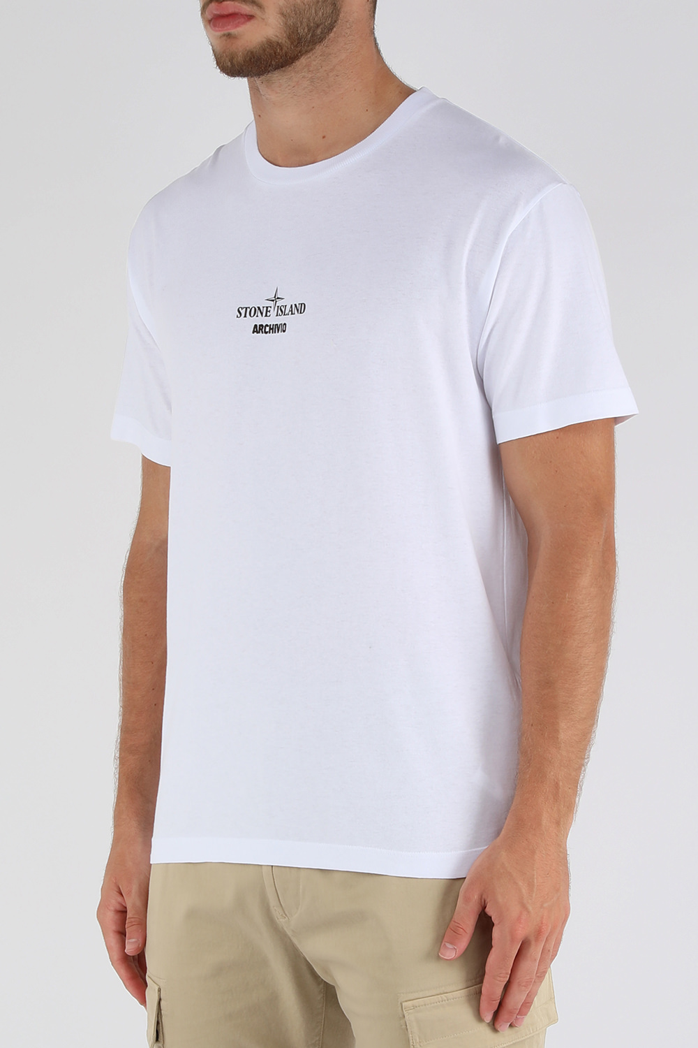 חולצת טי עם הדפס בגב STONE ISLAND